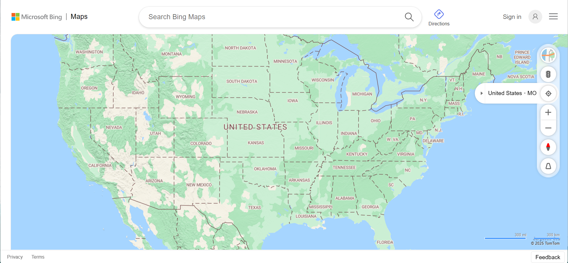 Bing Maps Interface
