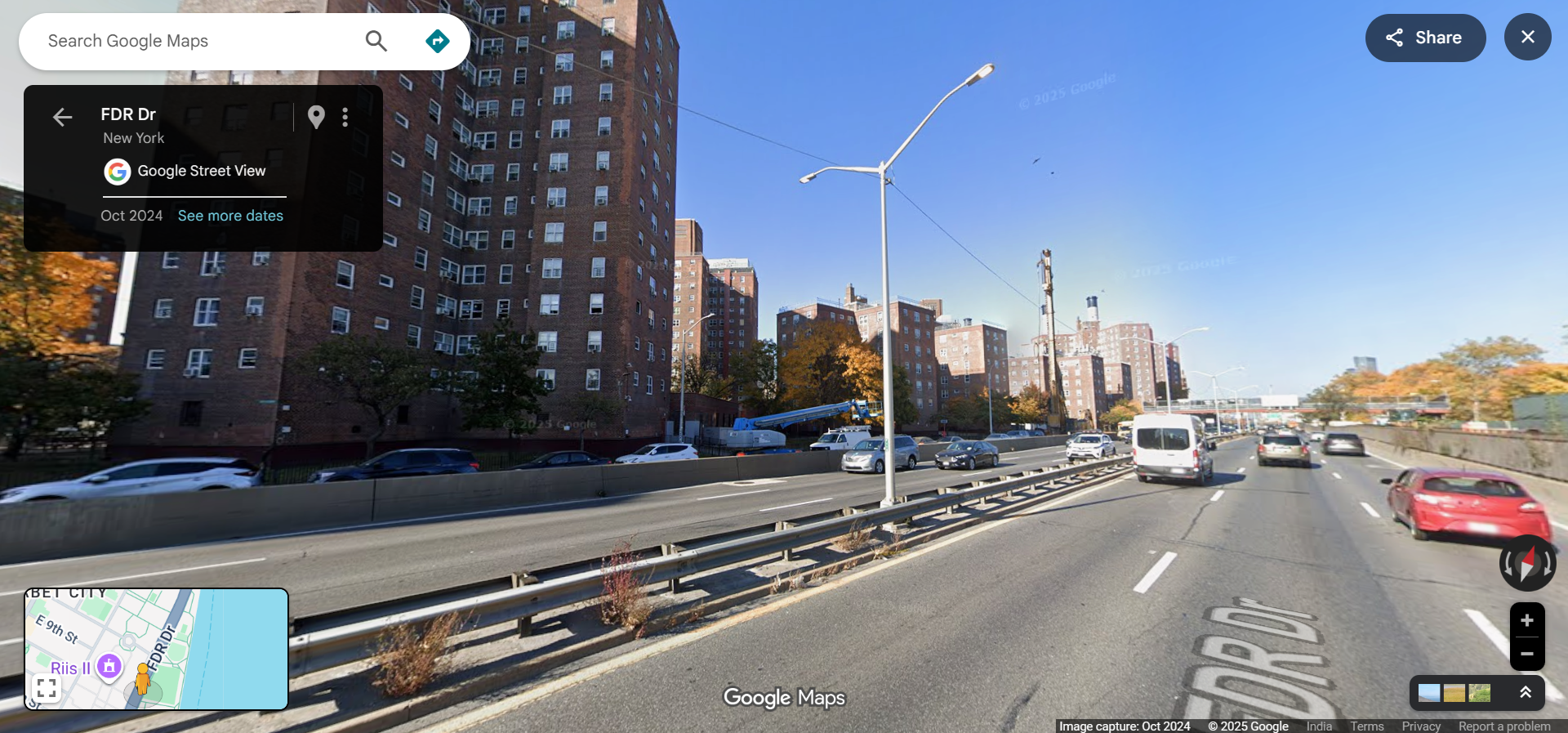 Google Street View Map Navigation