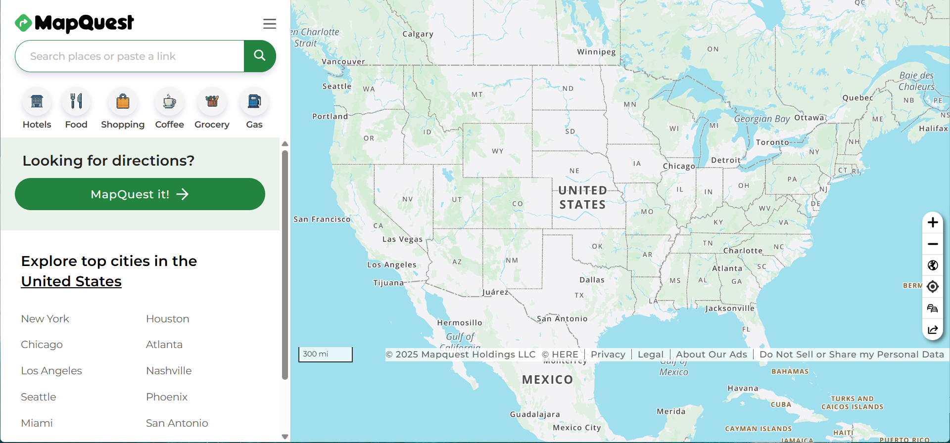 MapQuest Driving Directions Route